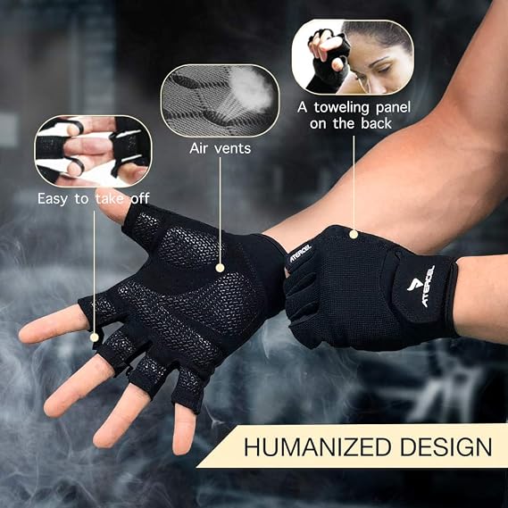 ATERCEL Workout Gloves for Men and Women