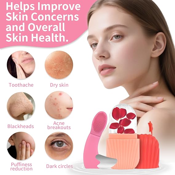 Ice Roller for Face and Eyes, 3-in-1 Set ice Roller