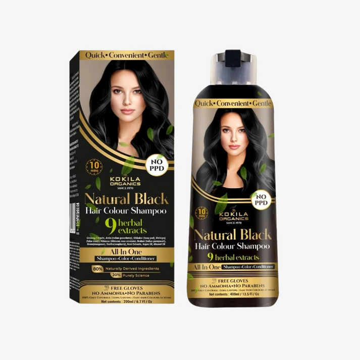 Korean Products pk Kokila NO PPD Shampoo Hair Colour - Natural Black for Women and Men
