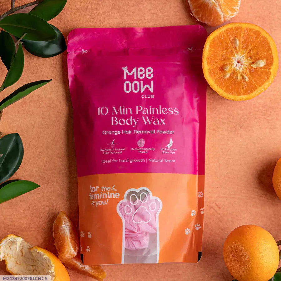 MEOW Hair Removal Wax Powder for Body, Arms & Legs