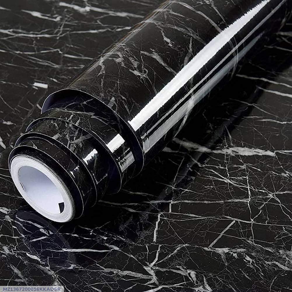 Black&White  Marble Sticker Sheet for Kitchen Bathroom Office
