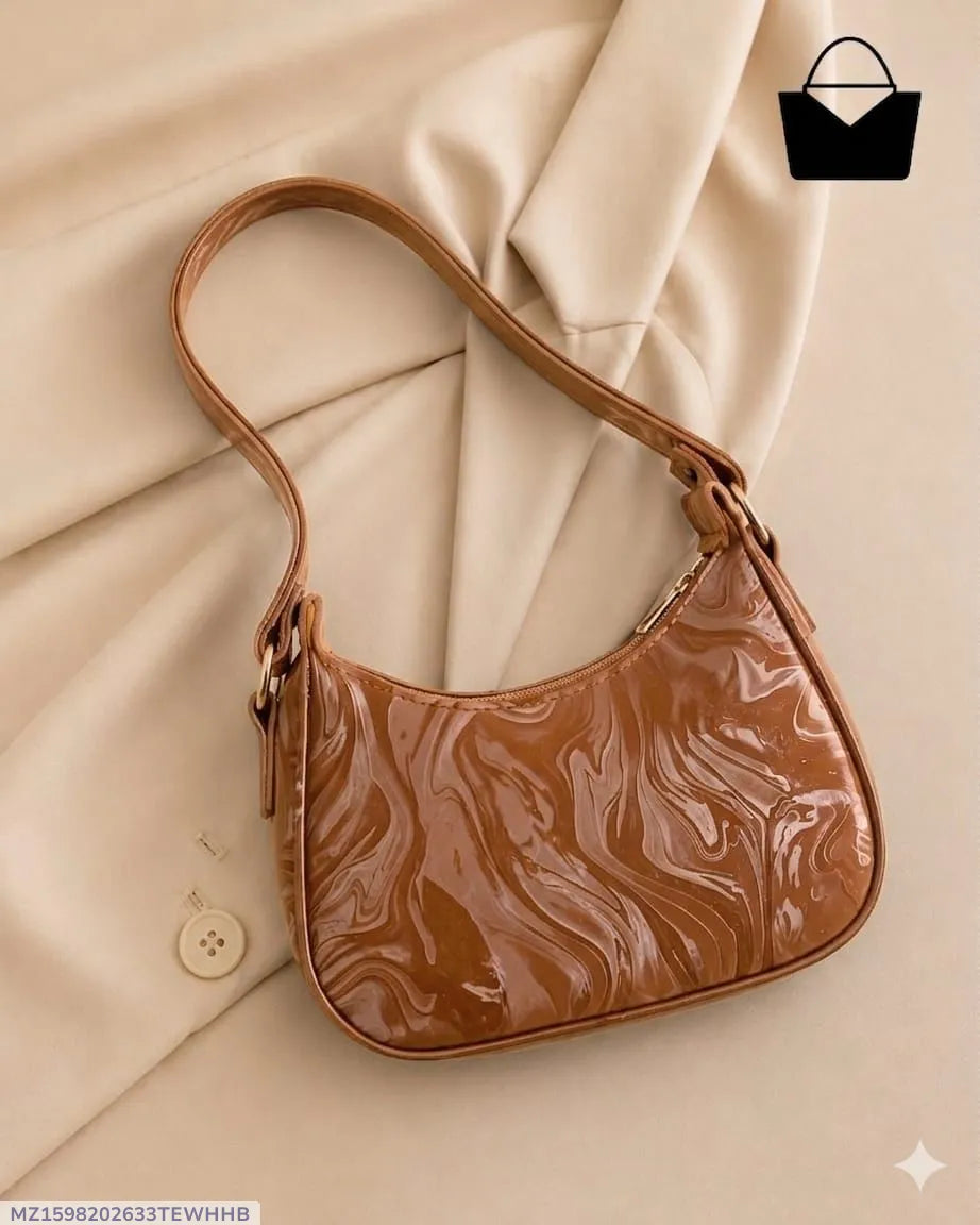 Women's Leather Plain Shoulder Bag
