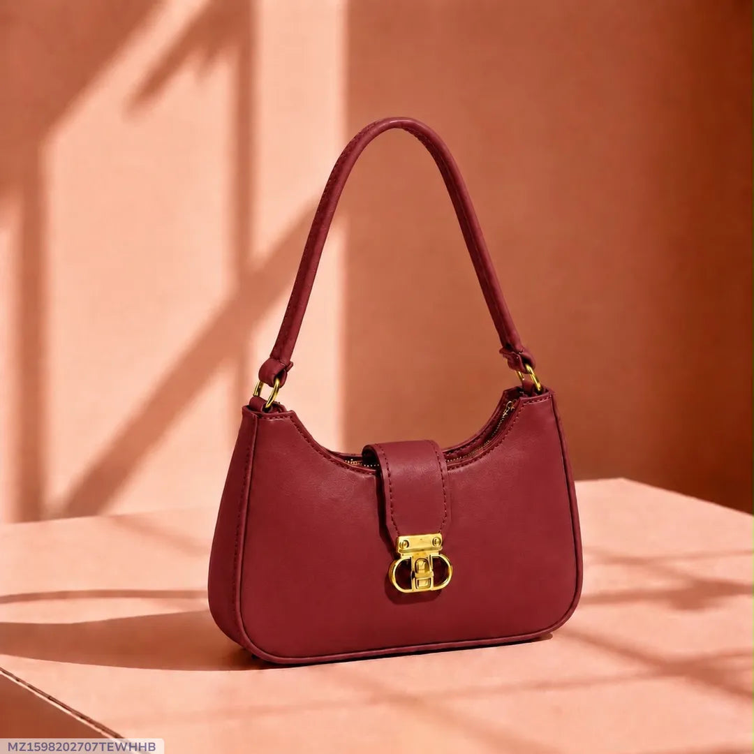 Women's Leather Plain Shoulder Bag Loved by 23+