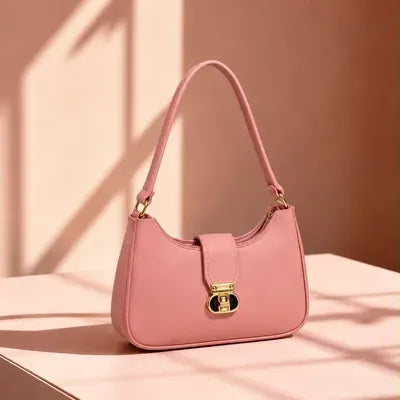 Women's Leather Plain Shoulder Bag Loved by 23+