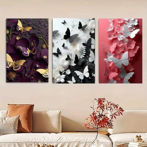 8x11 Inch Butterfly Photo Tiles for Wall Decor