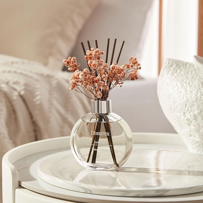 Flower Reed Diffuser Set 5.07oz Satin Rose Scent