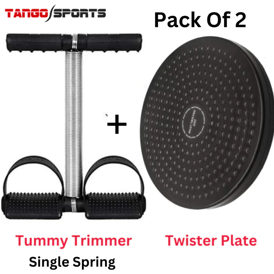 High Quality Tummy Trimmer Double Spring & Tummy Twister (Pack of 2)